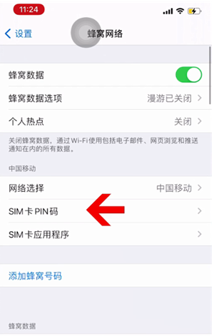 通江苹果14维修网分享如何给iPhone14的SIM卡设置密码 