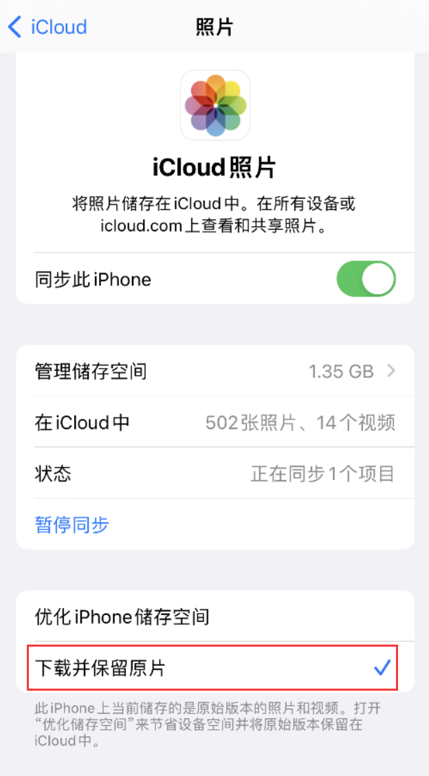 通江苹果手机维修分享iPhone 无法加载高质量照片怎么办 